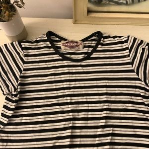 Black and white striped shirt
